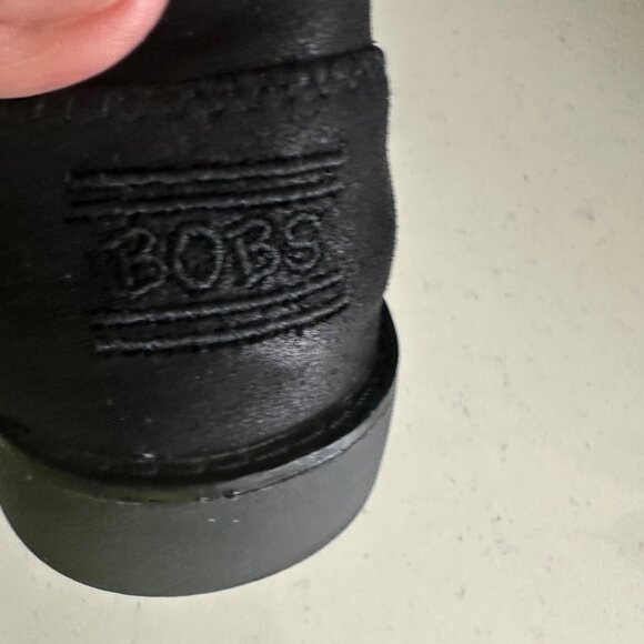 Bobs Womens Black Slip-On Shoes Size 9 Lightweight Casual Comfortable Textile Up - Picture 5 of 9